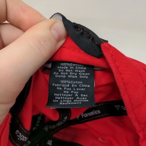 Fanatics Boy's NHL Strapback Hat Red OSFM Embroidered New Jersey Devils Logo - Picture 9 of 10